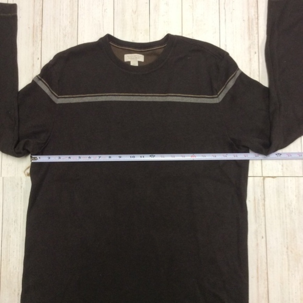 Banana Republic Men’s Brown Casual Classic Crewneck Long Sleeve Sweater - Picture 8 of 10